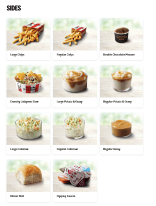 KFC MENU MENU PRICE