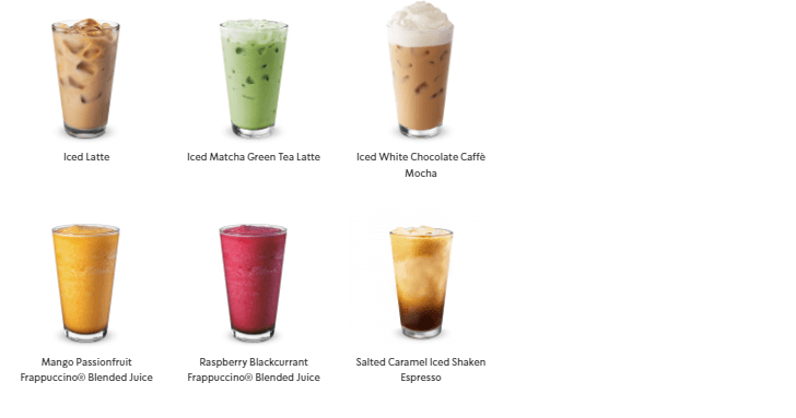 Starbucks Iced Favourites