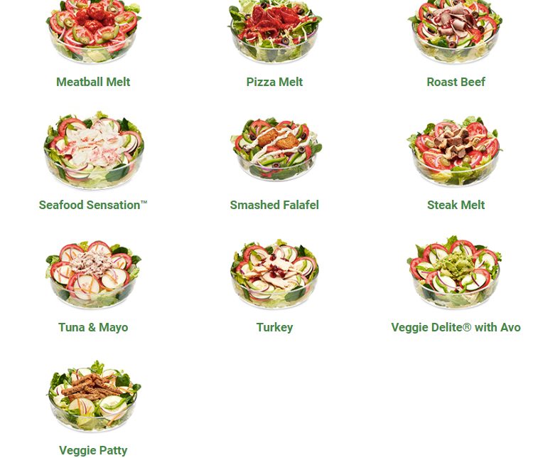 Salads Subway