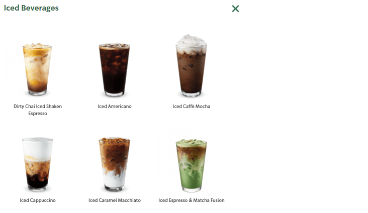 Starbucks Iced Favourites Price