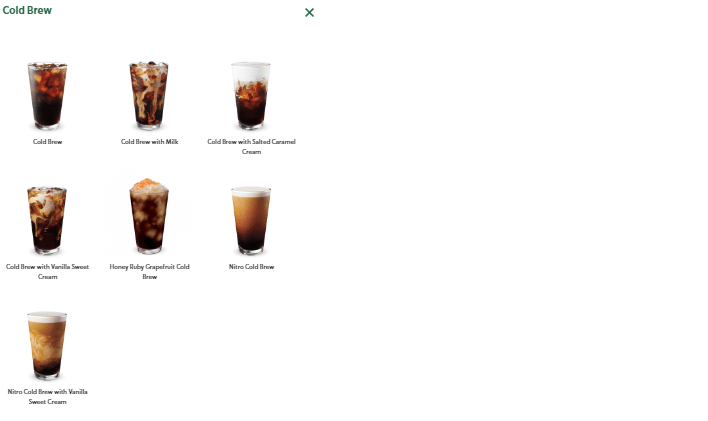 Starbucks Cold Brews