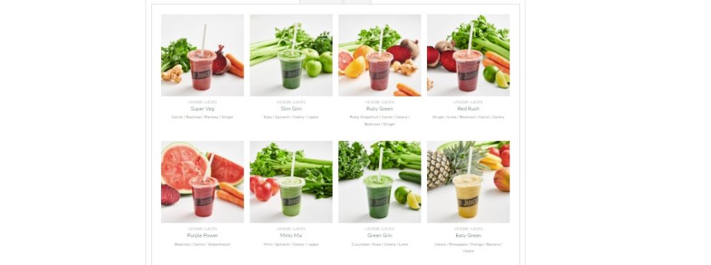 Top Juice Menu Prices