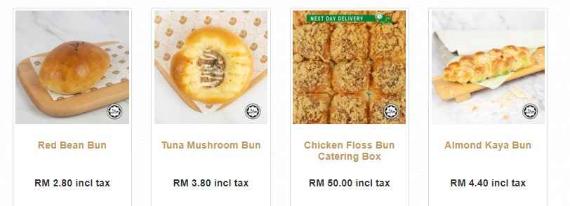 Tedboy Express Pastries & Buns Price