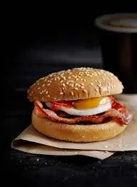 Oporto Bacon & Egg Burger Menu Australia