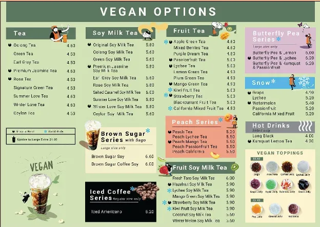 utopia vegan menu